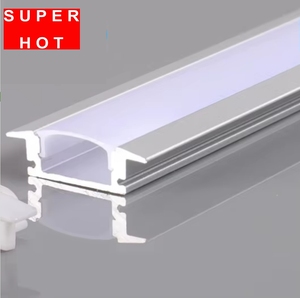 Led şerit ışık düz 90 derece v-şekilli duvara monte lineer ışık için difüzör kapak alüminyum kanal ile alüminyum profil - Product Image 1