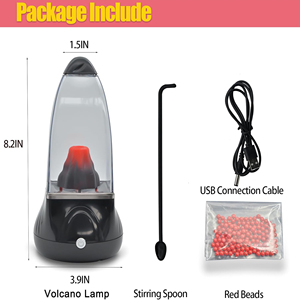 Luz LED de volcán de lava para decoración del hogar, luz nocturna, juguetes creativos para niños, lámpara decorativa de escritorio, regalo DIY para niños y niñas - Product Image 3