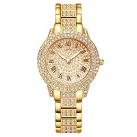 Ensemble de Bijoux Luxe Saint-Valentin 2025 Collier Diamants Bracelet Boucles d'Oreilles Bague Montre Quartz Romaine Incrustée