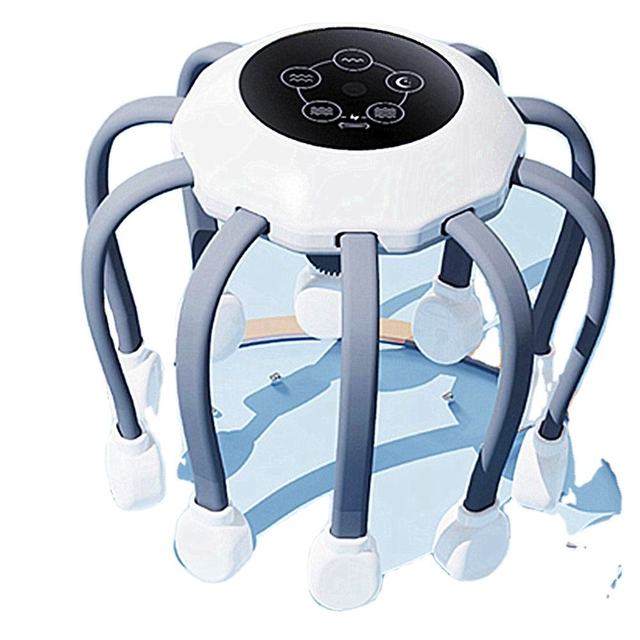 Rechargeable 360-Degree Vibration Full Body Relax Blood Circulation Decompression Wireless Electric Scalp Head Massager