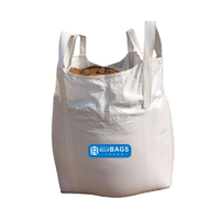 Promoción Hesheng 100% PP Jumbo Ton Bags Bulk Top Open Flat Bottom con deflector