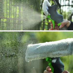 Limpiador de ventanas Squeegee Spray Scrub Scrape Microfibra 3 en 1 Herramientas de tinte de ventana sostenible Limpieza de <span class=keywords><strong>espejos</strong></span> de vidrio de ventana 5-7 días - Product Image 6