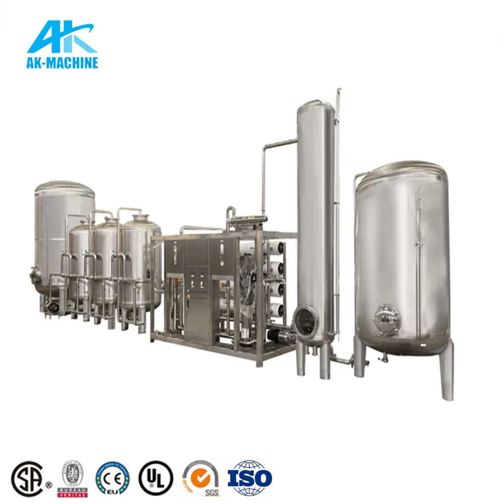 Purificateur d'eau automatique Système de filtration d'eau Installation de traitement de l'eau par osmose en 5 étapes Prix