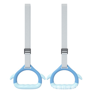 JH <b>Kids</b> Soft <b>Rubber</b> <b>Rings</b> 800Lb Capacity Indoor Gymnastics Equipment For Home Use - Product Image 5