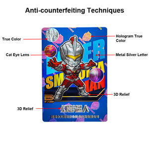 Produttore di carte dei <span class=keywords><strong>tarocchi</strong></span> personalizzate stampa di trasferimento a caldo giocando Anime olografico Laser Card - Product Image 2