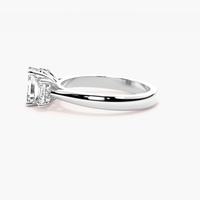 Bague de fiançailles de luxe en argent avec halo caché en moissanite et diamant, bijoux fins élégants pour femme, cadeau de mariage ou de demande en mariage