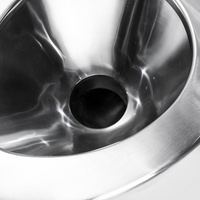 Cuvette de toilette en acier inoxydable avec couvercle, fabrication professionnelle, WC, articles sanitaires, entrée supérieure