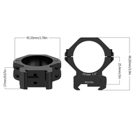 Supports de lunette à profil bas WESTHUNTER WTDK-30, anneaux de fixation pour tube de 30 mm, adaptés aux bases de 20 mm, pour lunettes de chasse, réinitialisation rapide, montures de viseurs optiques