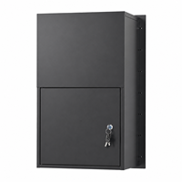 Boîte à colis murale moderne en gros, antivol, verrouillable, étanche, en métal, pour extérieur, avec support OEM personnalisé