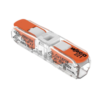Connecteur Rapide Électrique Véritable Wago pour Éclairage LED, Bloc Terminal de Puissance 2 Broches 221-2411 221-2401