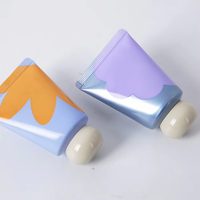 Tube cosmétique souple 30mm 30ml 50ml avec capuchon à bille rond, design mignon, imprimé personnalisé, tube de crème pour les mains abstrait, avec logo personnalisé