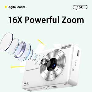 กล้องขนาดพกพาสีขาวขนาดเล็ก เซ็นเซอร์ CMOS 5MP สำหรับเด็ก พร้อมวิดีโอ FHD และบันทึกภาพด้วยการ์ด TF 16GB สำหรับนักเรียนและเด็ก ถ่ายภาพเด็ก - Product Image 2