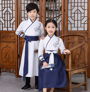 Ecowalson女孩男孩汉服服装舞台婴儿服装传统中国服装角色扮演儿童古装儿童前庭 - Product Image 2