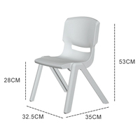 Chaise d'école empilable en plastique pour enfants, idéale pour la maternelle, la garderie et la crèche - Vente en gros