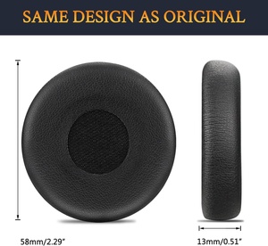 Coussinets d'oreille en cuir de haute qualité, remplacement pour les écouteurs <span class=keywords><strong>Jabra</strong></span> <span class=keywords><strong>Evolve</strong></span> 20/20se/30/30II/40/<span class=keywords><strong>65</strong></span>/<span class=keywords><strong>65</strong></span>+, accessoire pour <span class=keywords><strong>Evolve</strong></span> - Product Image 5