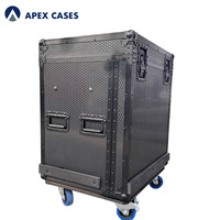 APEX CASES OEM Flight case en aluminium et stratifié alvéolé, conçu sur mesure pour éclairage Spot Beam Wash, protection robuste, 4 pouces