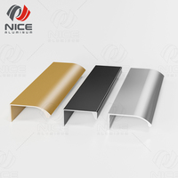 Profil d'angle en L moderne en aluminium pour tiroirs de cuisine et commodes - Vente en gros usine