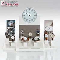 Présentoir modulaire en acrylique pour collections de montres de luxe, idéal pour les magasins de détail haut de gamme et les bijouteries