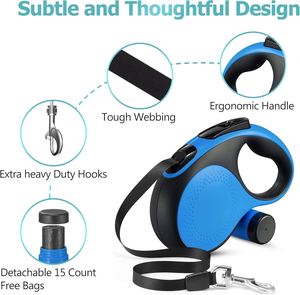 2024 Top Seller Custom Logo Adjustable Automatic Retractable Nylon <b>Dog</b> <b>Leash</b> 3m/5M Wholesale All Seasons Lightweight - Product Image 2