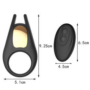 Produtos Eroticos Vertragen Ejaculatie Anneau Levendige Jugetes Sexuales Para Hombres Anillo Vibrador Lederen Haanring - Product Image 2