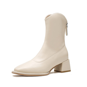 Bottines de mode de luxe pour filles, bottes courtes de <span class=keywords><strong>Cowboy</strong></span> Sexy pour femmes, bottes d'hiver pour femmes, livraison directe - Product Image 5