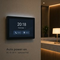 Écran tactile mural Android 15 de 7 pouces RK3566 PoE USB RS232 RS485 GPIO NFC pour l'automatisation des bâtiments et le contrôle d'accès HMI