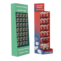 Support pliable promotionnel de carton ondulé de crochet présentoir de papier d'associé d'aile de puissance pour les produits électroniques
