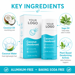 Desodorante Natural con Aroma a Coco, Fórmula Segura y Suave de ODM, Protección Diaria contra el Olor, Sin Aluminio ni Bicarbonato de Sodio, para Piel Sensible - Product Image 3