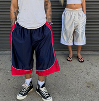Shorts longs de sport amples 3/4 personnalisés pour hommes, fabriqués sur mesure, en nylon, pour le basketball, style streetwear, capris