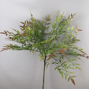 YOPIN-6032 Haute plante à branches multiples à 6 fourches, <span class=keywords><strong>Nandina</strong></span> à feuilles minuscules et luxuriantes, style néo-chinois, pour décoration intérieure et extérieure, pour diverses scénarii - Product Image 4