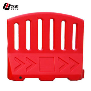 Barriera stradale nuovo materiale che soffia barriera riempita d'acqua di traffico in plastica rossa - Product Image 4