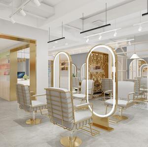 กระจกทองสองด้านสำหรับร้านทำผมและร้านตัดผม - Product Image 2