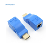 Hdtv Extender 30M Hd 1080P Zender Naar V1.4 Rj45 Cat5e Cat6 Ethernet Lan Ontvanger Hdtv Naar Rj45 Netwerk Extender Ondersteuning 4K