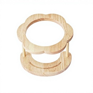 Cute Wooden Elevated Pet <b>Bowl</b> Stand for <b>Dogs</b> Indoor Use - Product Image 2