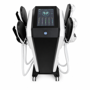 Machine de massage corporel complète professionnelle à 4 poignées, écran tactile, paramètres réglables, commande filaire manuelle, conception mobile sur pied - Product Image 3