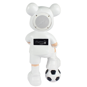 Nouveau haut-parleur sans fil portable de conception d'ours de football de mode avec BT TF USB FM pour cadeau de coupe du monde et cadeau d'anniversaire - Product Image 6