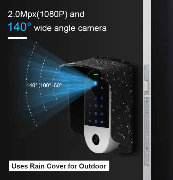 Tuya WIFI RFID 125KHZ/13.56MHZ Smart Video Intercom 2MP Camera Full Duplex Android & IOS System Video Intercom System