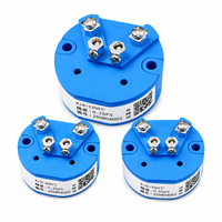 K Type Thermocouple Temperature Transmitter Module 4-20mA Output DC24V 0.2% FS Resin Head Mount IP65 USB Industrial High Temp