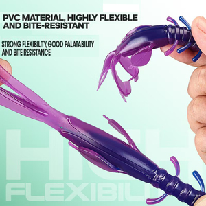 เหยื่อปลอม ALPHA 10 ซม. 10 กรัม รูปทรงกุ้งแฉก ทำจากพลาสติก PVC ยืดหยุ่นสูง สำหรับตก<span class=keywords><strong>ปลา</strong></span>แบส น้ำจืด น้ำเค็ม - Product Image 4