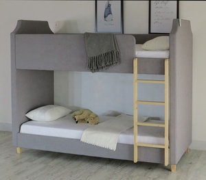 Современная мебель для дома тканевая деревянная детская двухъярусная кровать - Product Image 2