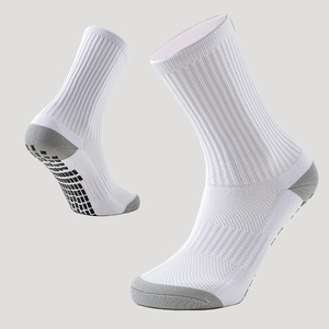 Xianghui bán buôn Crew loại trắng màu đen lưới thoáng khí chống trượt người đàn ông của thể thao vớ bóng đá - Product Image 2