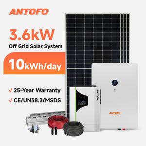 Système d'énergie solaire hors réseau 3,6 kW 3 kW, kit complet de systèmes d'énergie solaire photovoltaïque 3600 W pour usage domestique - Product Image 4