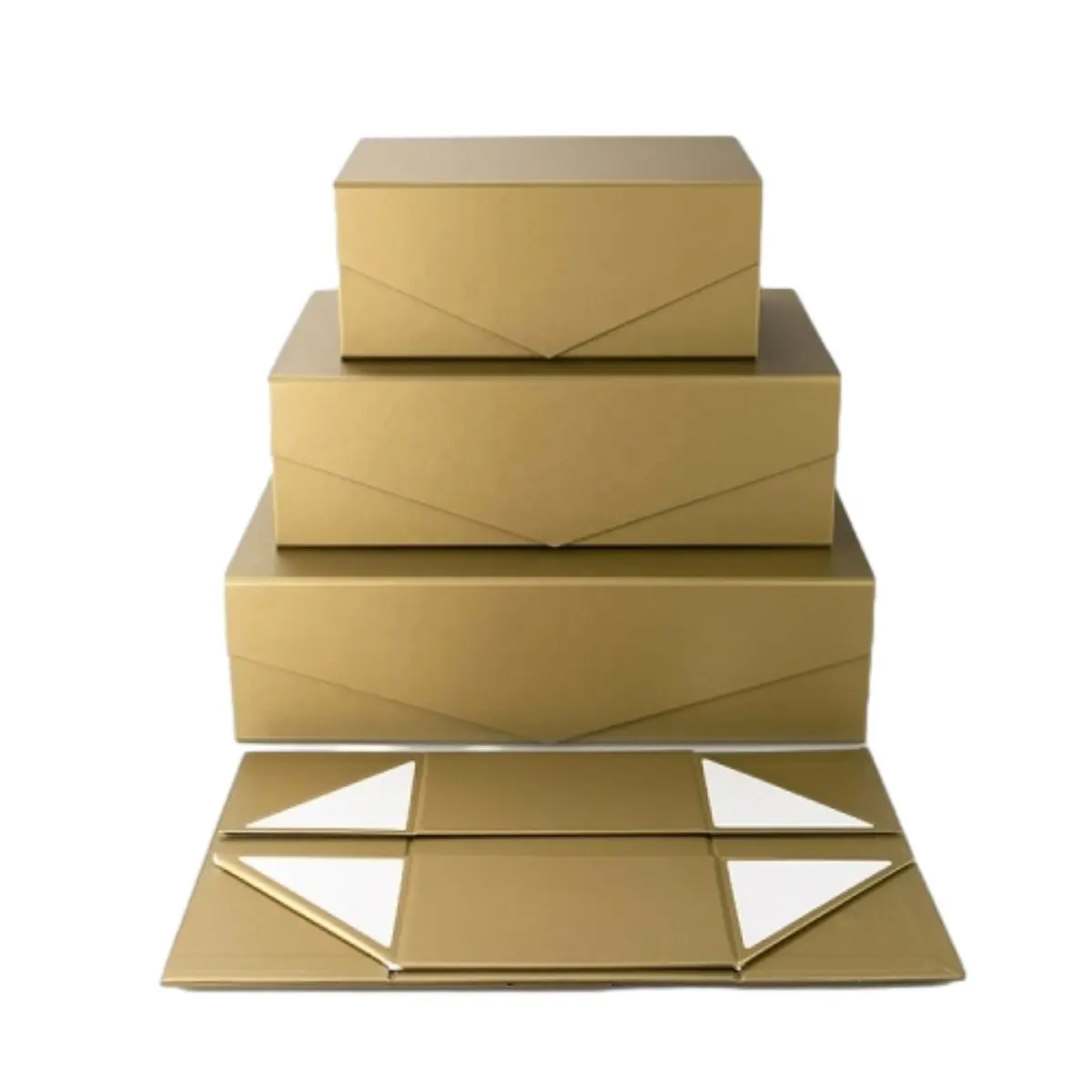 صندوق هدايا ورقي فاخر قابل للطي ومغطى بمغناطيس يمكن تقديمه للأعمال التجارية
