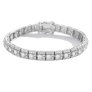 <b>Top</b> Selling Fashion Luxury Moissanite Charm Bracelet 925 <b>Silver</b> Rhodium Plated D Color Clarity Wedding Jewelry Anniversary Women - Product Image 3