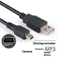 Onlyoa 1M Mini USB 2,0 Tipo Cable macho con TPE 5Pin Cable de carga de datos para GoPro para PS3 Controlador MP3 Player Dash Camer