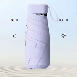 Cjx Nouveau Design Parapluie Pliant Mini Cinq Volets de Marque, Protection UV, pour Soleil et Pluie, Cadeaux d'Affaires, Boîte Rigide - Product Image 6