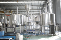 Équipement de brassage en acier inoxydable de qualité supérieure 2000L 20HL/20BBLE Brasserie commerciale avec moteur Contrôle semi-automatique