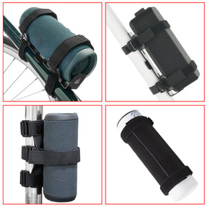 Sangle de fixation pour haut-parleur de vélo, réglable, en nylon noir, pour utilisation sur le guidon du vélo - Product Image 1