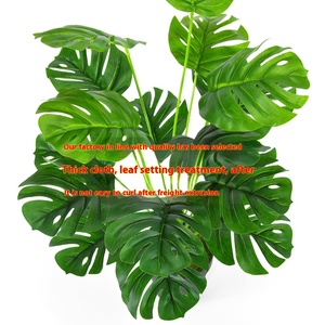 Искусственные растения в скандинавском стиле, 18 голов, зеленое дерево, бонсай, листья черепахи, бамбуковые пластиковые украшения в горшках - Product Image 2