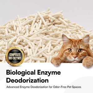 공장 직송 무향 고양이 모래 식품 등급 생분해성 6L 7L 애완동물 옥수수 두부 고양이 모래 14일 냄새 제거 - Product Image 2